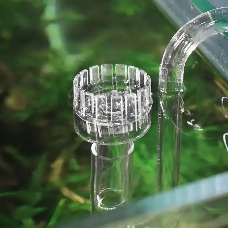 17mm Glass Inflow Outflow lily Pipe